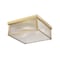 Z-Lite Carnaby Flush Mount, 4-Light, 18 In.W x 8 In.H, Modern Gold/Clear Ribbed 7504FS18-MGLD - alternate 7